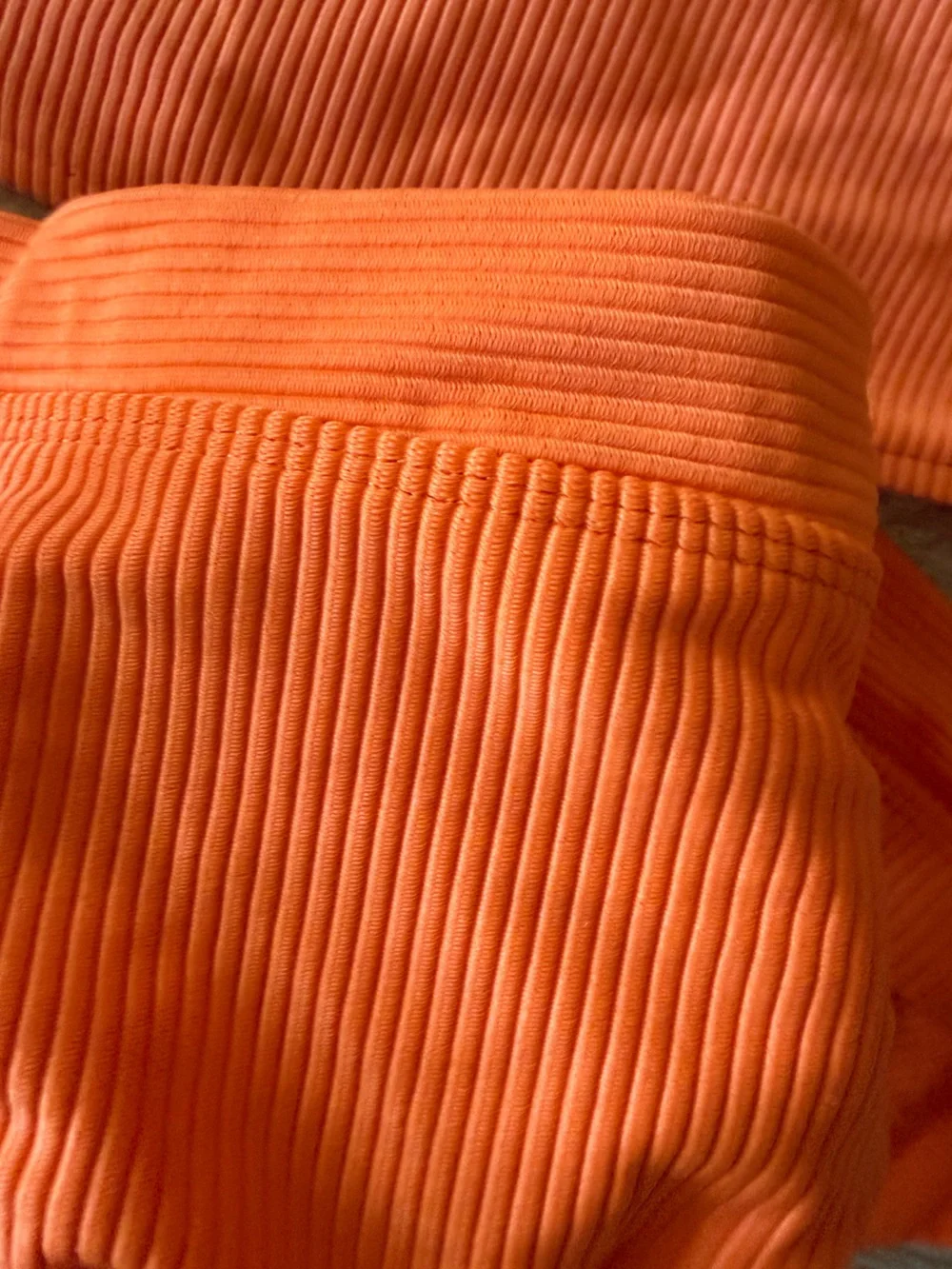 🧡Frankie’s Bikinis Orange Ribbed Bikini Set Two Piece🧡 ~medium